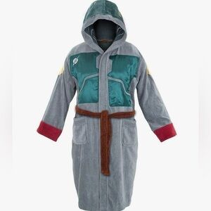 Star Wars Boba Fett Hooded Bathrobe for Men/Women | One Size Fits Most Adults